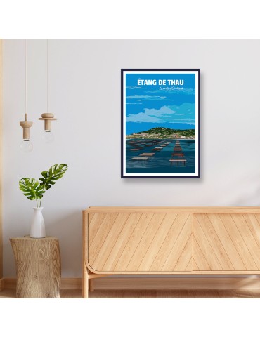 Etang de Thau – Poster affiche – image encadrée 2