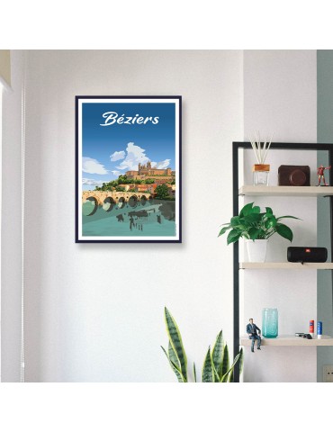 Béziers – Poster affiche – image encadrée 2