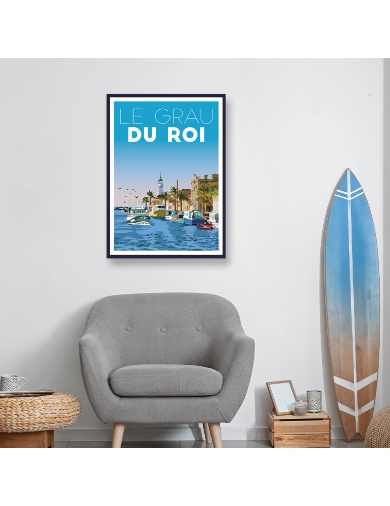 Grau-du-Roi – Poster affiche – image encadrée