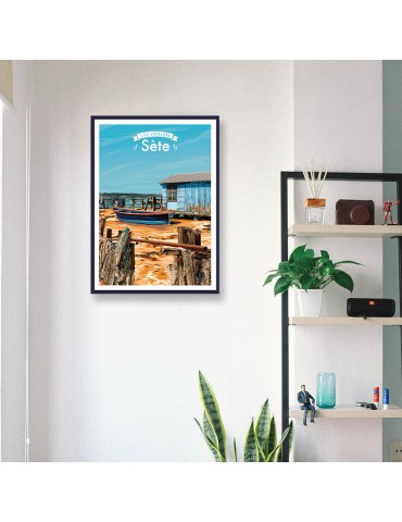 Sète - L'île Singulière– Poster affiche – image encadrée 2