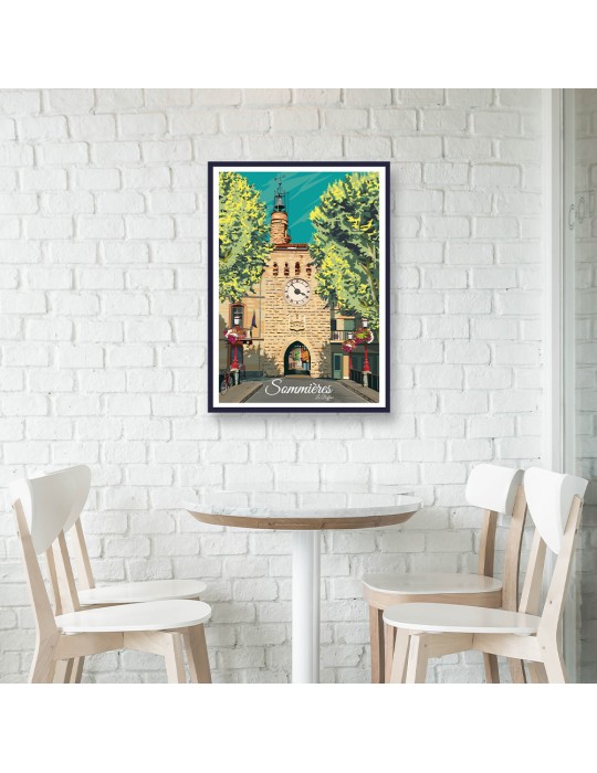 Sommières – Poster affiche – image encadrée