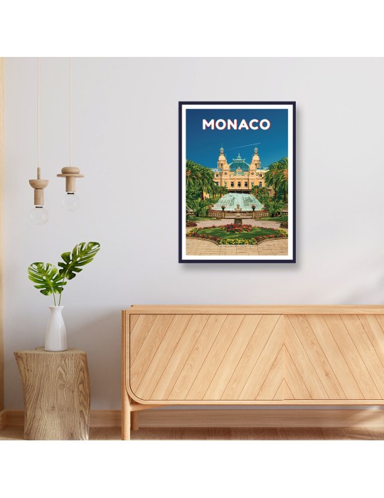Monaco – Poster affiche – image encadrée
