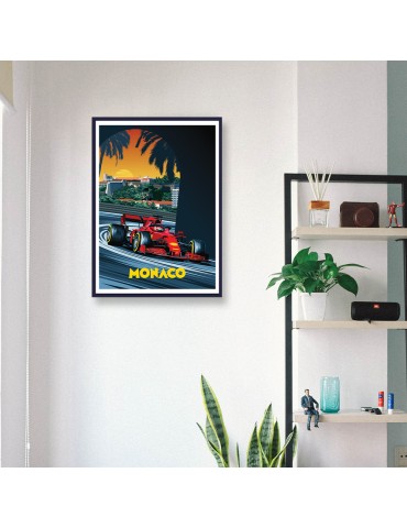 Grand-Prix de Monaco – Poster affiche – image encadrée 2