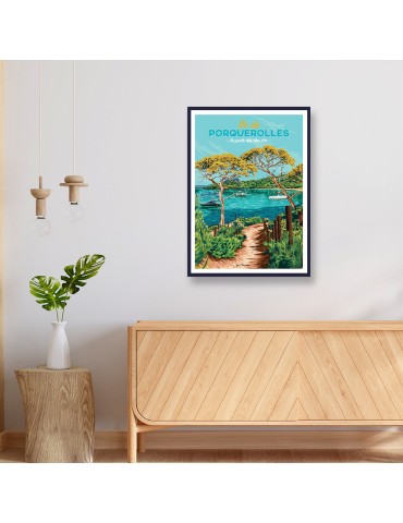 Porquerolles – Poster affiche – image encadrée 2