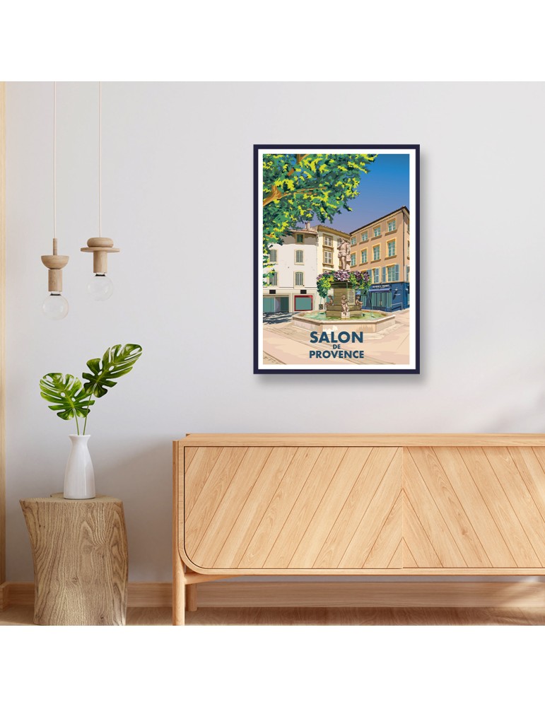 Salon de Provence – Poster affiche – image encadrée
