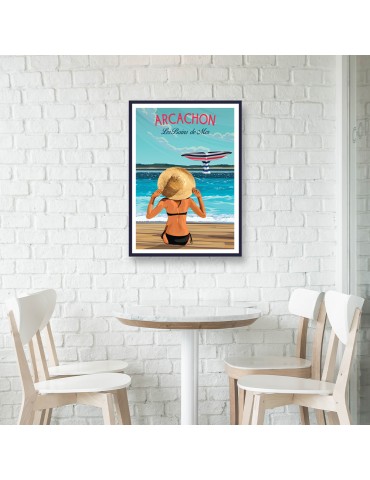 Arcachon Les Bains de Mer – Poster affiche – image encadrée 2