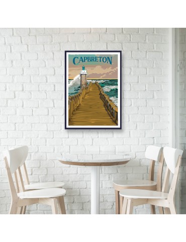 Capbreton – Poster affiche – image encadrée 2
