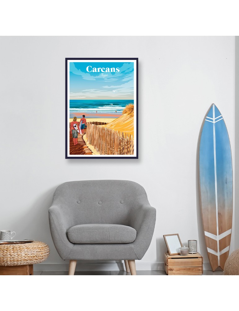 Carcans – Poster affiche – image encadrée