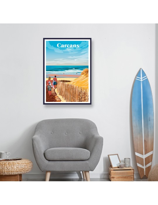 Carcans – Poster affiche – image encadrée