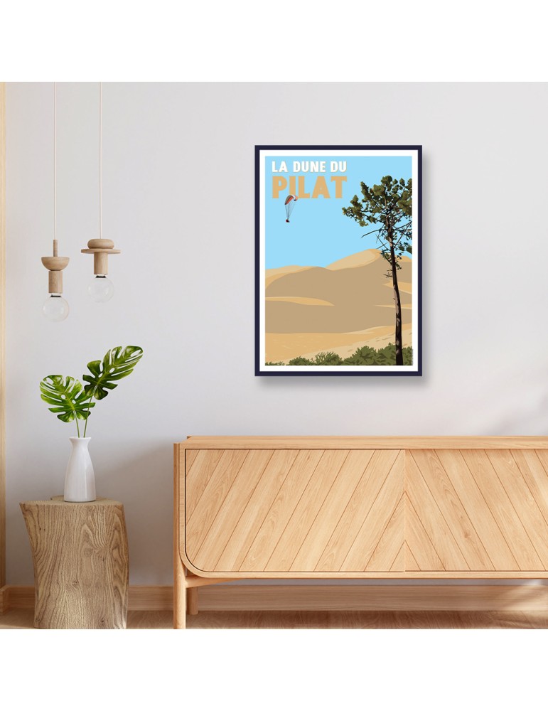 Dune du Pilat – Poster affiche – image encadrée