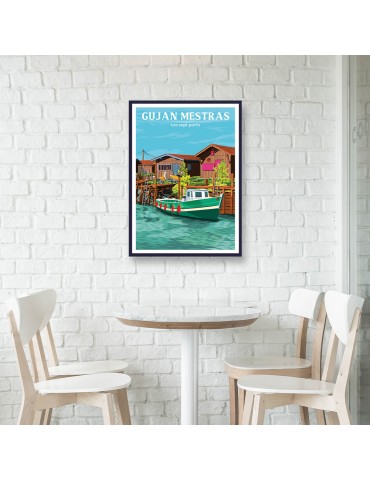 Gujan Mestras – Poster affiche – image encadrée 2