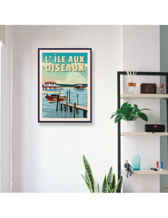L'île-aux-Oiseaux – Poster affiche – image encadrée