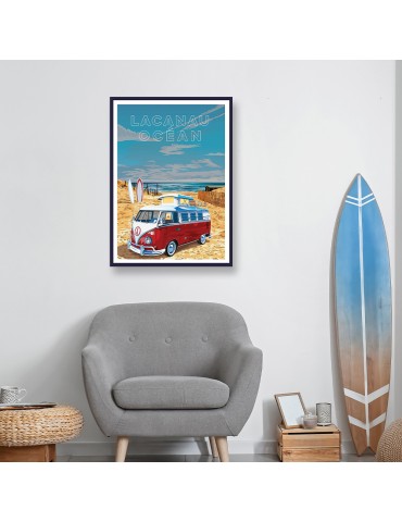 Lacanau Océan – Poster affiche – image encadrée 2