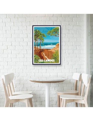 Les Landes – Poster affiche – image encadrée 2