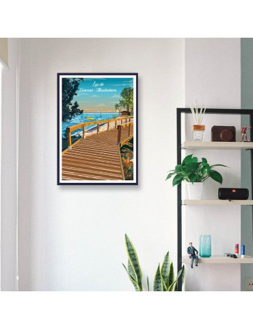 Maubuisson Lac de Carcans – Poster affiche – image encadrée 2