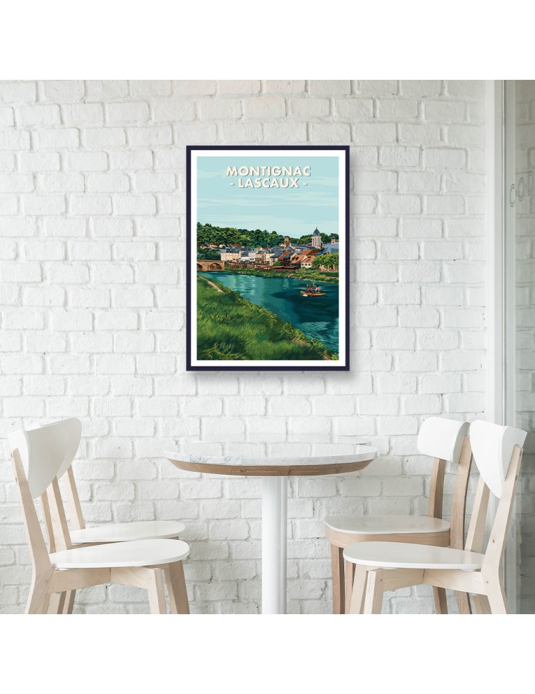 Montignac - Lascaux – Poster affiche – image encadrée