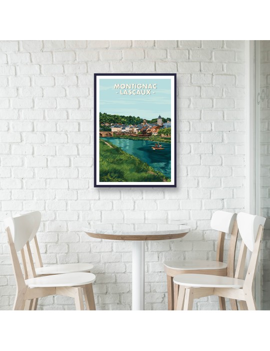 Montignac - Lascaux – Poster affiche – image encadrée