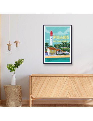 Phare de Cap Ferret – Poster affiche – image encadrée 2