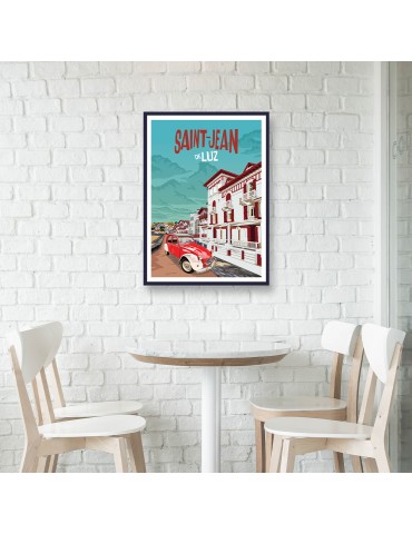 Saint-Jean-de-Luz – Poster affiche – image encadrée 2
