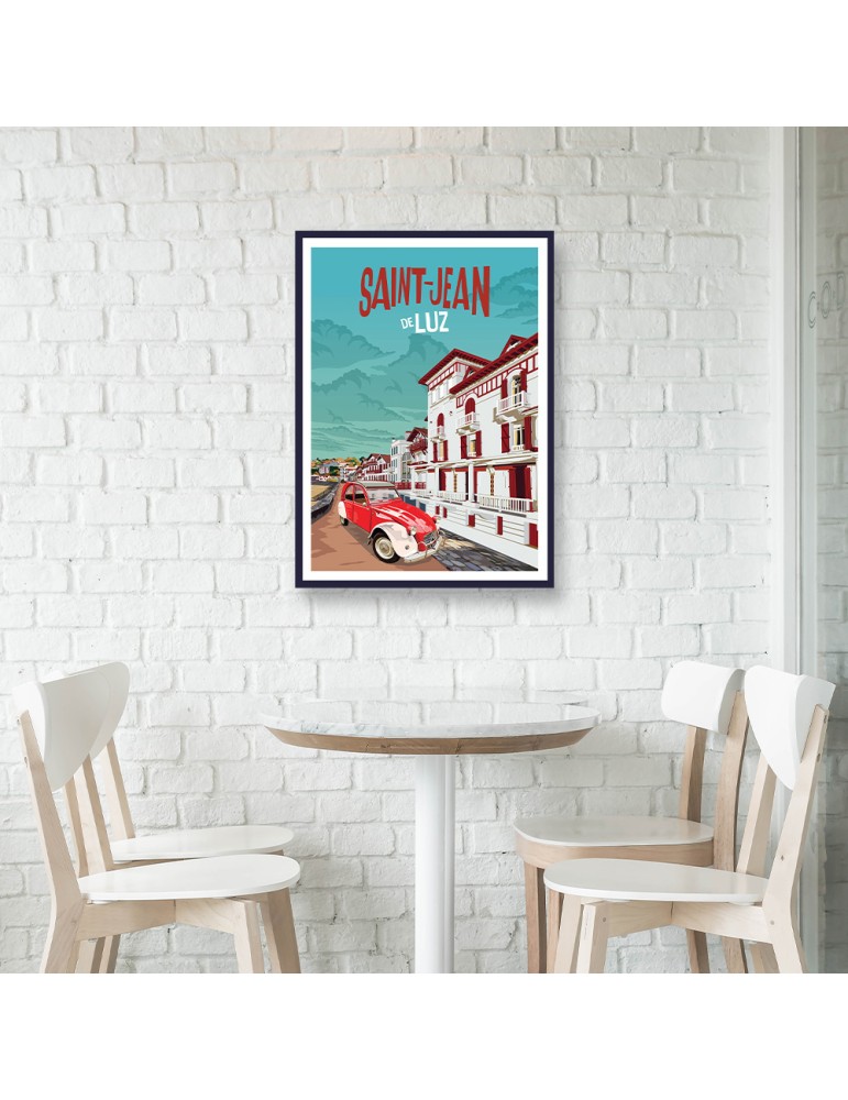 Saint-Jean-de-Luz – Poster affiche – image encadrée