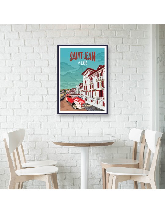 Saint-Jean-de-Luz – Poster affiche – image encadrée