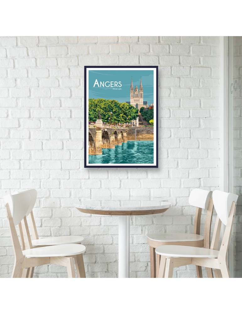 Angers – Poster affiche – image encadrée