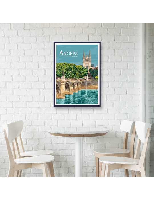 Angers – Poster affiche – image encadrée