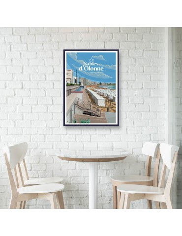 Les Sables d'Olonne – Poster affiche – image encadrée 2