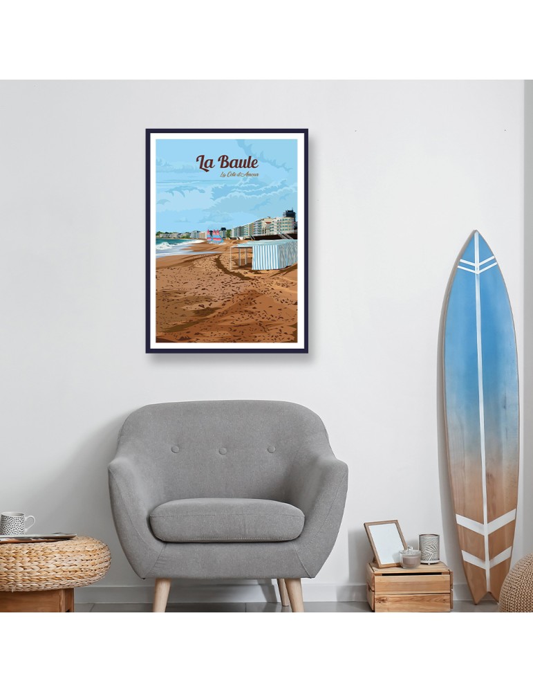 La Baule – Poster affiche – image encadrée
