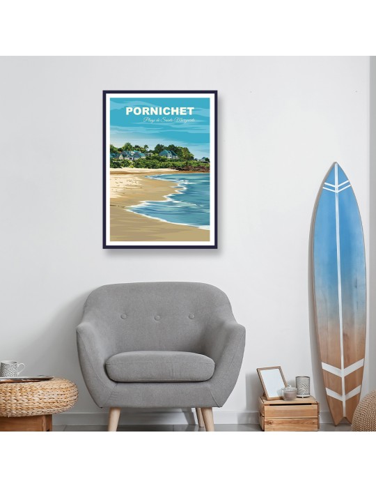 Pornichet – Poster affiche – image encadrée
