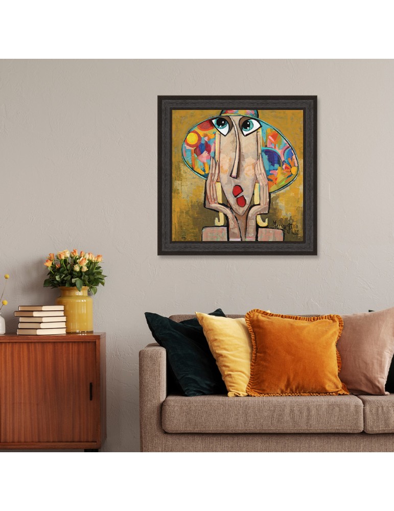 La fille au chapeau fleuri – Martine Gonnin