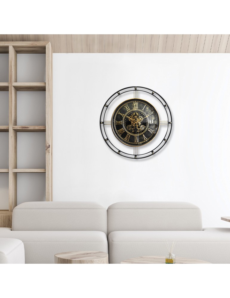Horloge à engrenages avec verre – 08.058 – Ø 90 cm