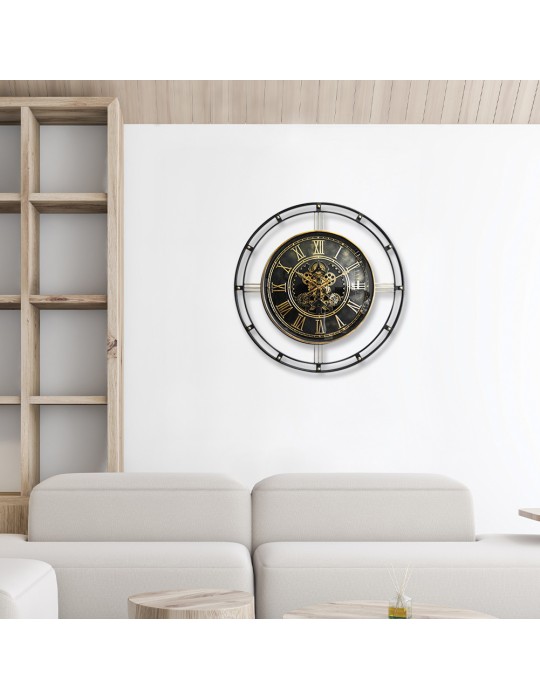 Horloge à engrenages avec verre – 08.058 – Ø 90 cm