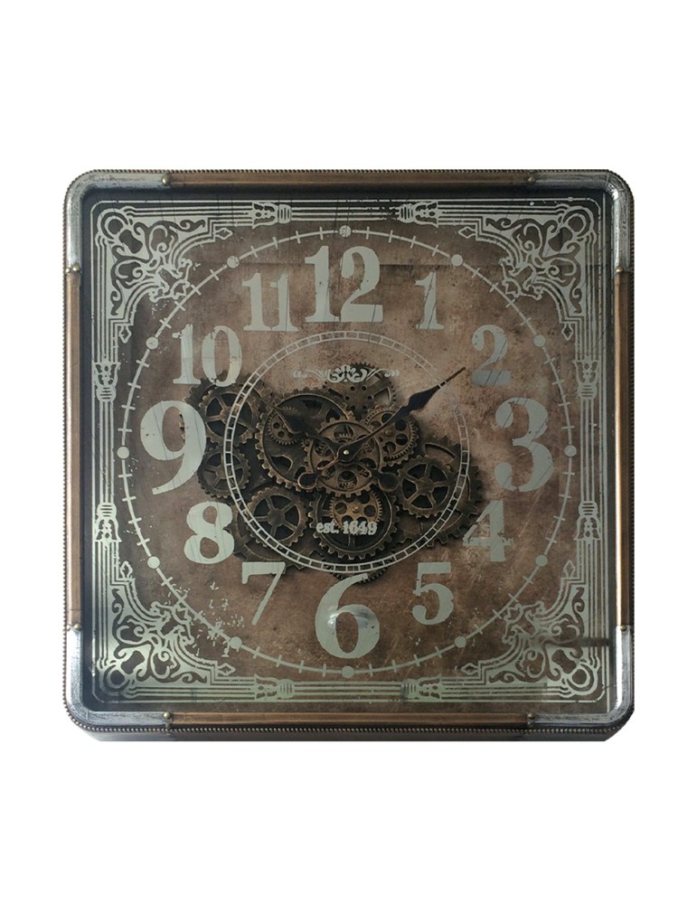 Horloge à engrenages avec verre – 08.018 – Ø 80 cm
