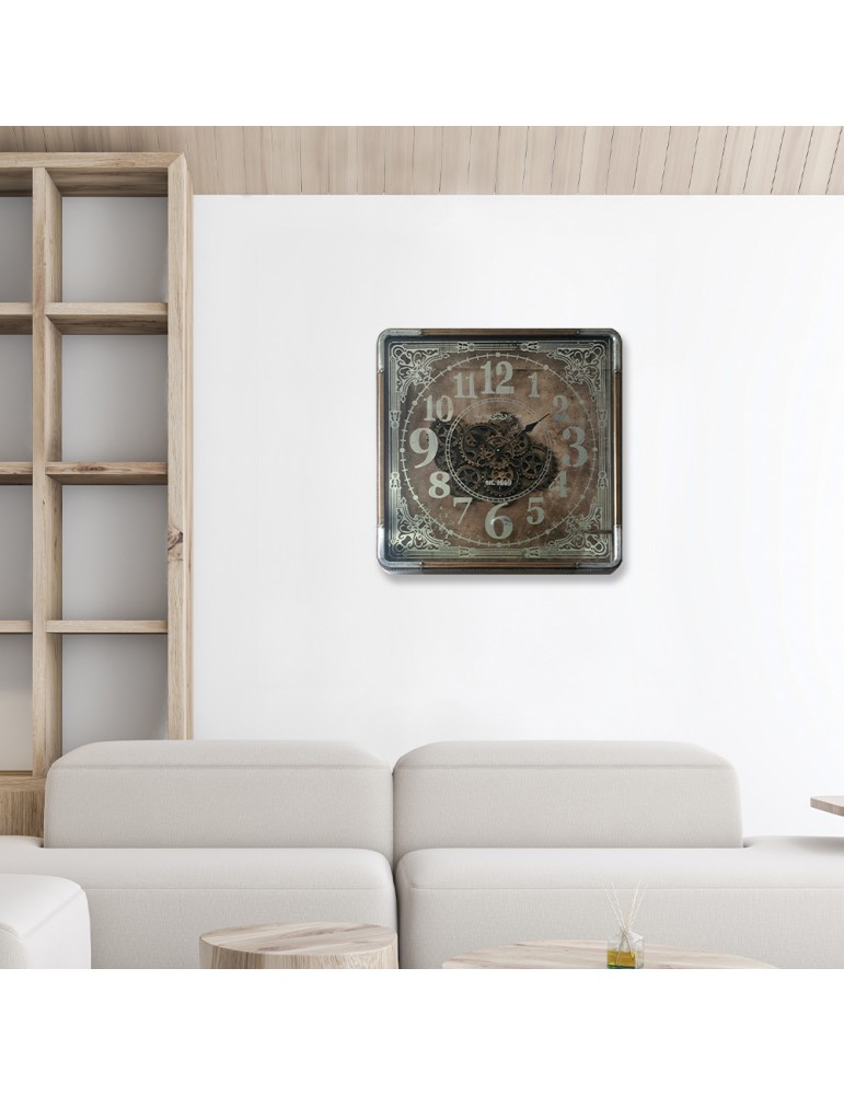 Horloge à engrenages avec verre – 08.018 – Ø 80 cm