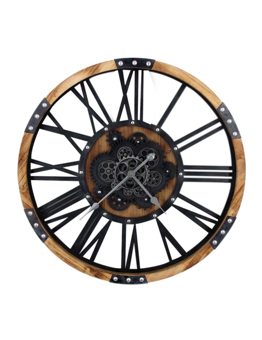 Horloge à engrenages avec verre – 08.023 – Ø 75 cm