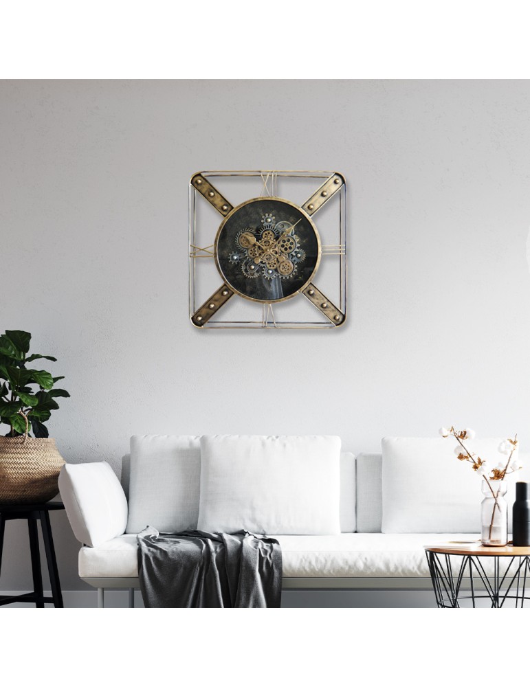 Horloge à engrenages avec verre – 08.061 – Ø 70 cm