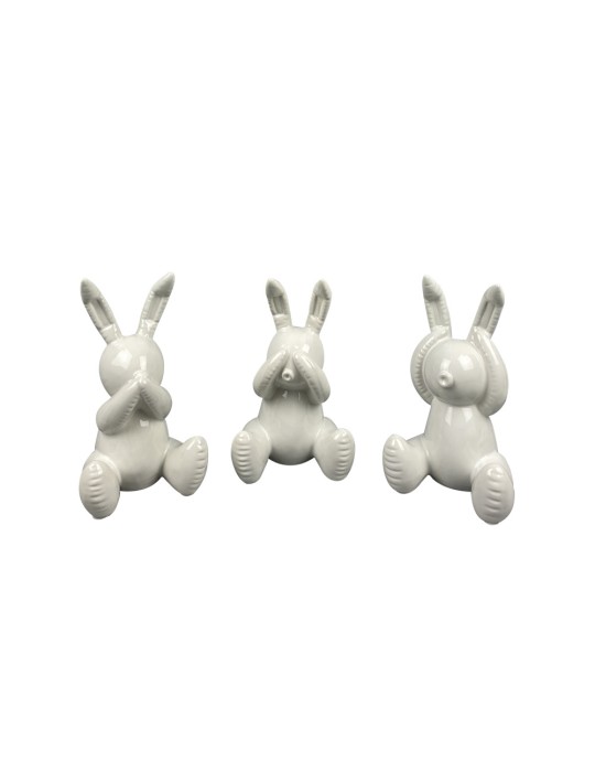 Lot de 3 sculptures céramique – 04.649D