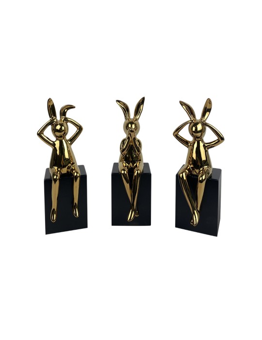 Lot de 3 sculptures céramique – 04.644D