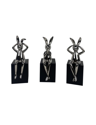 Lot de 3 sculptures céramique – 04.645D