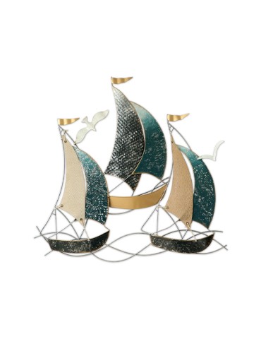 Sculpture métal et toile de jute – 06.458