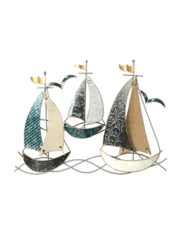 Sculpture métal et toile de jute – 06.460