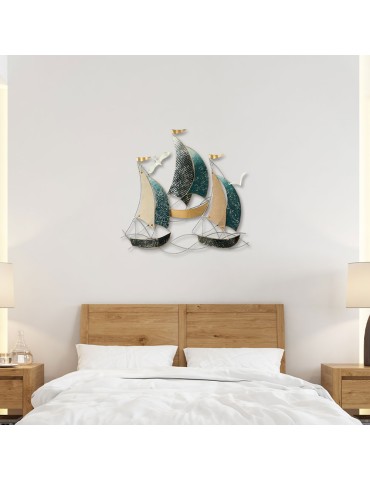 Sculpture métal et toile de jute – 06.458 2