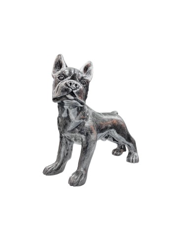 Sculpture intérieure en résine – Fidzi patiné argent