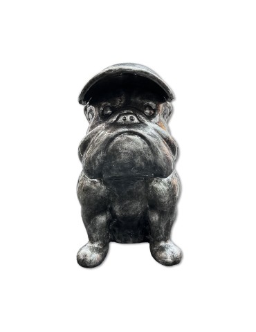 Chien GF Patiné Argent - 04.710 - H : 90 cm