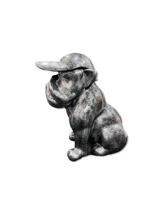 Chien GF Patiné Argent - 04.710 - H : 90 cm