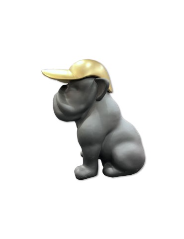 Chien GF Noir mat / Or - 04.706 - H : 90 cm 2