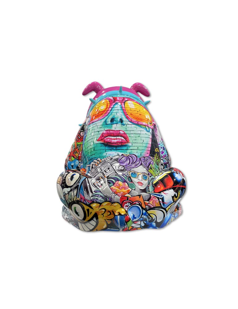 Sculpture intérieure en résine – Cartoon Graffiti