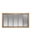 Miroir bois et métal - 52.013