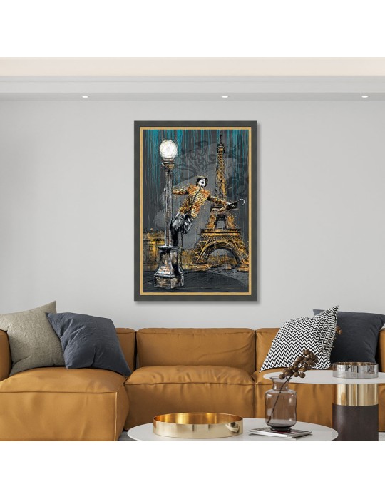 L'homme, le lampadaire et la Tour Eiffel – Romaric